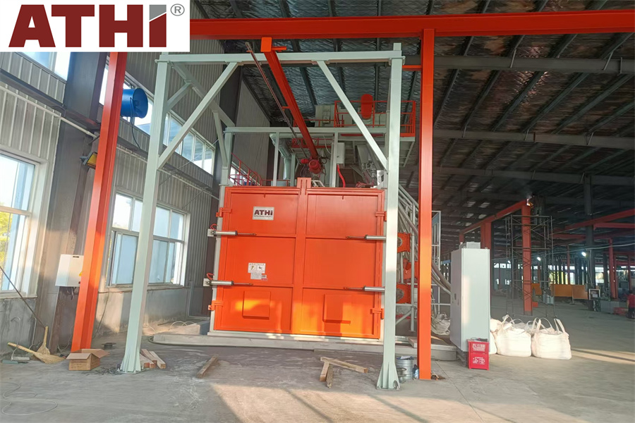 Дробеметная установка подвесного типа QAT37100 для очистки трансформаторов - ATHI