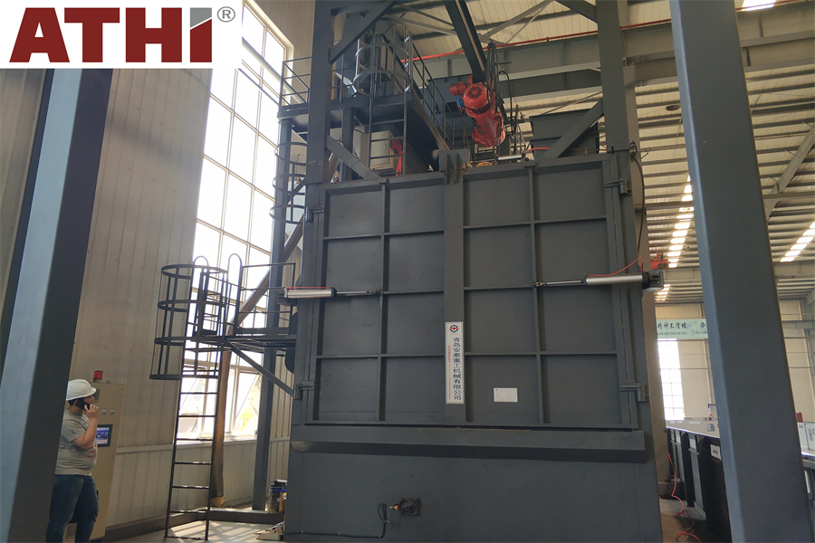 QAT37100 Дробеметная установка подвесного типа для очистки корпуса двигатнля