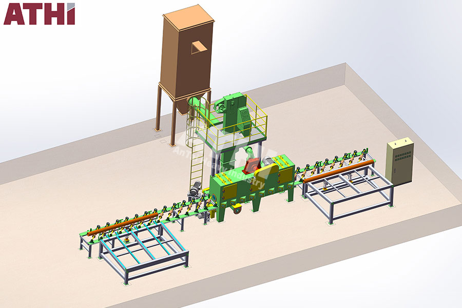 QGW15 дробеметная установка для труб