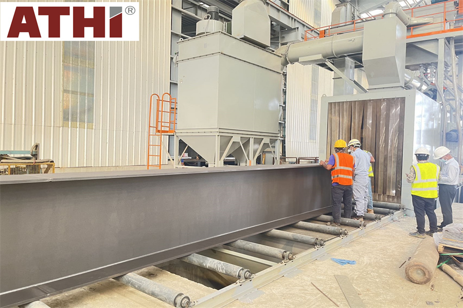 QH6918 дробеметная установка проходного типа с рольгангами в Бангладеш